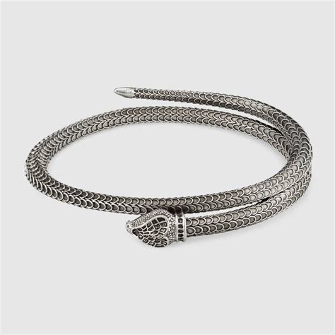 gucci garden snake bracelet|gucci silver snake bracelet.